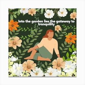 Into The Garden Like The Gateway To Tranquility Canvas Print