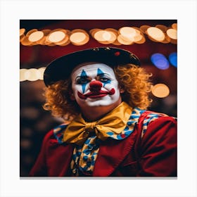 Clown Portrait Canvas Print