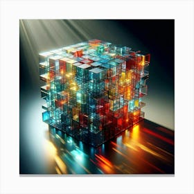 Cube Of Light Canvas Print