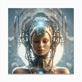 Futuristic Woman 1 Canvas Print