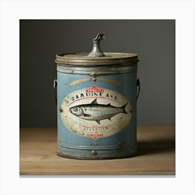 Sardine Canister Art Print Canvas Print