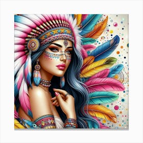 Indian Woman Canvas Print