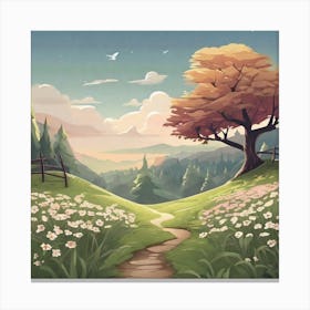 Landscape Painting 40 Canvas Print