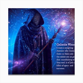 Galactic Wizard Canvas Print
