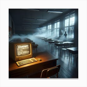 The Ghost Of ChatGPT ~Reimagined 3 Canvas Print