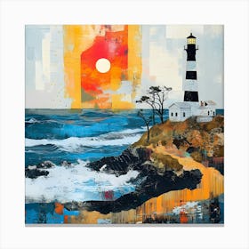 Contemporary Lighthouse 2 Canvas Print