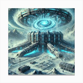 Glacial Cataclysm Mechanism Canvas Print