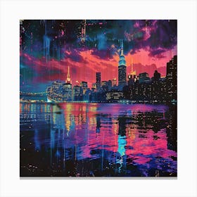 New York City At Night 1 Canvas Print