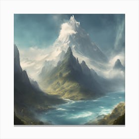 Mountain Landscape Canvas Print