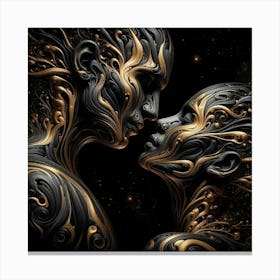 'The Kiss' Canvas Print