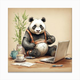 Panda Bear 39 Canvas Print