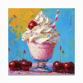 Sundae Art Canvas Print