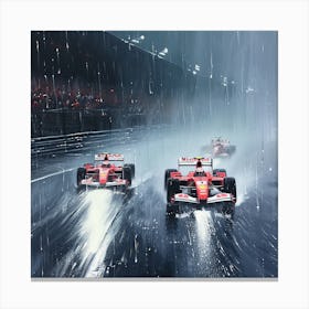 Monaco In The Rain Canvas Print