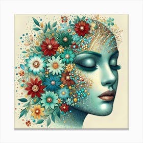Flower Head Canvas Print Canvas Print