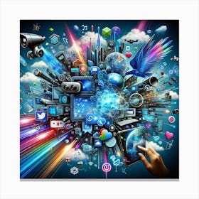 Digital Concept Canvas Print