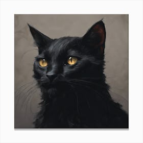 Black Cat Canvas Print