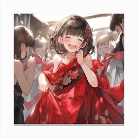 Red Dress Canvas Print