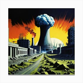 Nuclear Fallout 3 Canvas Print