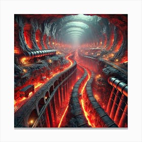 Lava City Architecture 2 Canvas Print