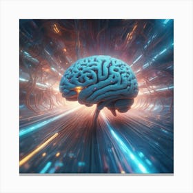 Brain In Space 3 Canvas Print