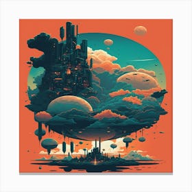 Space City 1 Canvas Print