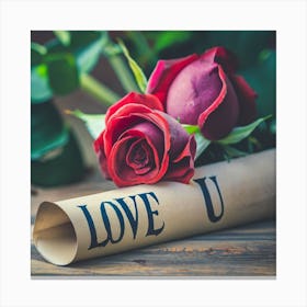 Love You Canvas Print