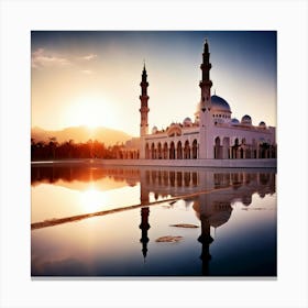 Islamic Mosque At Sunset 1 Canvas Print
