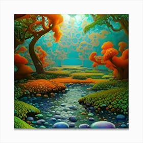 Psychedelic Forest Canvas Print