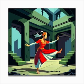 Indian Dancer Canvas Print