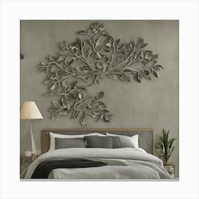 Shabby Chic Bedroom Decor Canvas Print