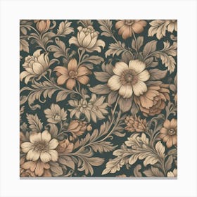 Floral Wallpaper 13 Canvas Print