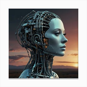 Awakening: The Birth of Artificial Consciousness Canvas Print