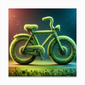 Green Bike 4 Canvas Print