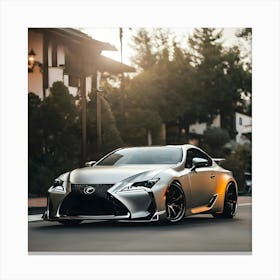 Silver Grey Toyota Lexus Canvas Print