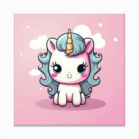 Cute Unicorn 465 Canvas Print