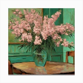 Oleanders, Vincent Van Gogh Dining Room 2 Canvas Print