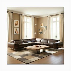 Modern Living Room Canvas Print