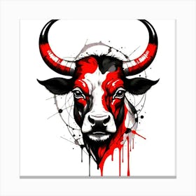 Bull Head 2 Canvas Print