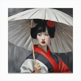 Geisha 1 Canvas Print