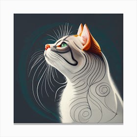 Cat In The Sky Canvas Print