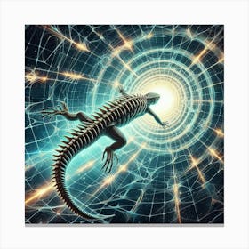 Lizard In Space 1 Canvas Print