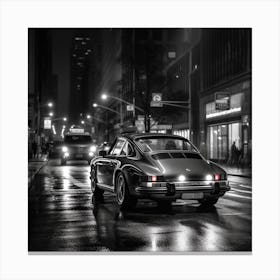 Porsche 911 At Night 1 Canvas Print