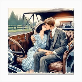 Dating Automotive Style-1928 ~Reimagined 1 Canvas Print