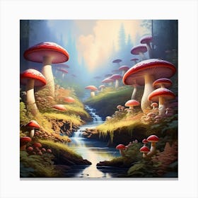 Mushrooms Canvas Print