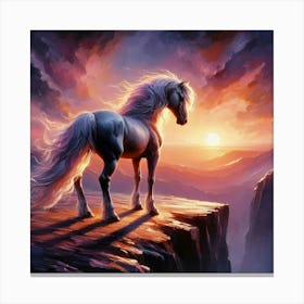 Sunset Horse 63 Canvas Print