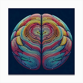 Colorful Brain 3 Canvas Print