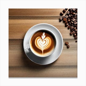 Heart Of Coffee Canvas Print