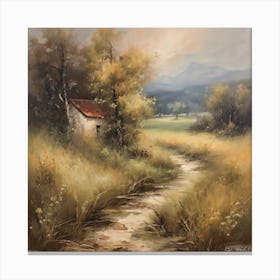 House In The Countryside Canvas Print