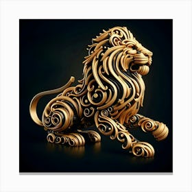 Golden Lion 3 Canvas Print