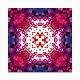 Pink Fractal Abstract Texture 3 Canvas Print